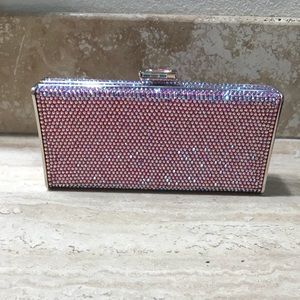 Judith Leiber Pink Shift Swarovski Crystal Clutch